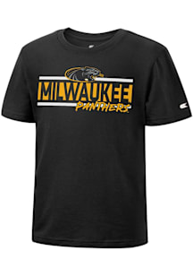 Colosseum Wisconsin-Milwaukee Panthers Toddler Black Big Fun Short Sleeve T-Shirt
