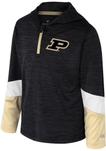 Toddler Purdue Boilermakers Black Colosseum Rylos Long Sleeve Qtr Zip