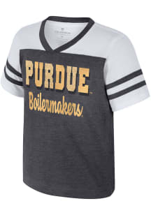 Toddler Girls Purdue Boilermakers Black Colosseum Space Opera Short Sleeve T-Shirt