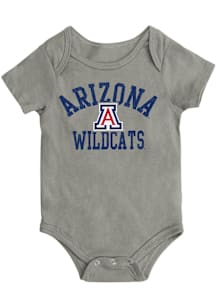 Colosseum Arizona Wildcats Baby Grey Biggest Fan Short Sleeve One Piece