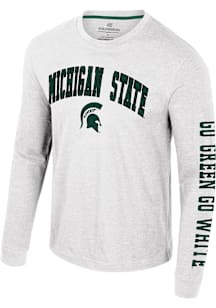 Colosseum Michigan State Spartans White Reese Long Sleeve T Shirt
