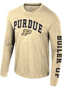 Colosseum Purdue Boilermakers Gold Reese Long Sleeve T Shirt