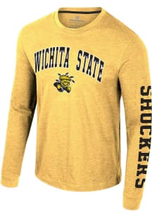 Colosseum Wichita State Shockers Gold Reese Long Sleeve T Shirt