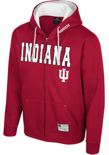 Mens Indiana Hoosiers Cardinal Colosseum Harrison Long Sleeve Full Zip Jacket