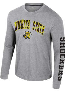 Colosseum Wichita State Shockers Grey Reese Long Sleeve T Shirt