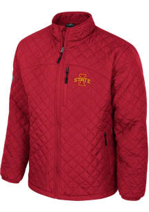 Colosseum Iowa State Cyclones Mens Cardinal Back on Top Puffer Medium Weight Jacket