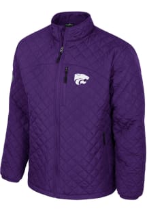 Mens K-State Wildcats Purple Colosseum Back on Top Puffer Medium Weight Jacket