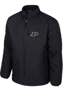 Mens Purdue Boilermakers Black Colosseum Back on Top Puffer Medium Weight Jacket