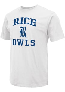 Colosseum Rice Owls White Field Number One Short Sleeve T Shirt
