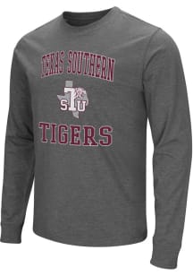 Colosseum Texas Southern Tigers Charcoal Playbook Number One Long Sleeve T Shirt