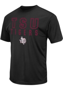 Colosseum Texas Southern Tigers Black Trail Flat Name Mascot Short Sleeve T Shirt