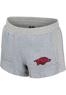 Colosseum Arkansas Razorbacks Womens Grey Midge Shorts