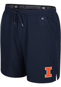 Mens Illinois Fighting Illini Navy Blue Colosseum Purdy Shorts