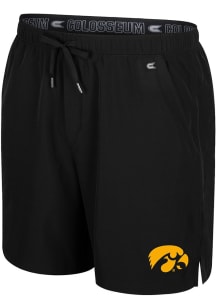 Mens Iowa Hawkeyes Black Colosseum Purdy Shorts