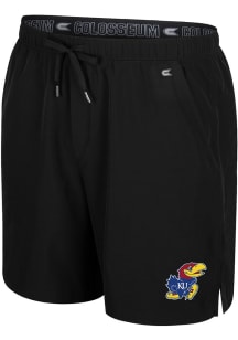 Colosseum Kansas Jayhawks Mens Black Purdy Shorts