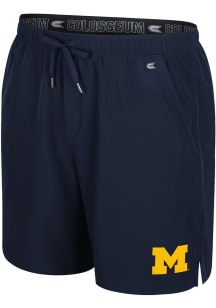 Mens Michigan Wolverines Navy Blue Colosseum Purdy Shorts