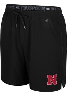 Mens Nebraska Cornhuskers Black Colosseum Purdy Shorts