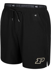 Mens Purdue Boilermakers Black Colosseum Purdy Shorts