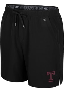 Colosseum Temple Owls Mens Black Purdy Shorts