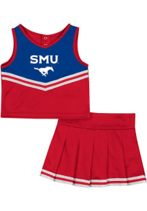 Colosseum SMU Mustangs Toddler Girls Red Time for Recess Sets Cheer