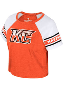 Colosseum Kansas City Mavericks Womens Orange Gloria Short Sleeve T-Shirt