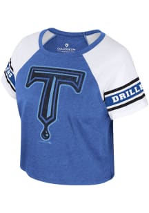 Colosseum Tulsa Drillers Womens Blue Gloria Short Sleeve T-Shirt