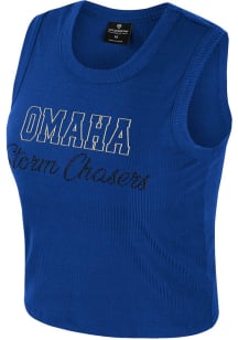 Colosseum Omaha Storm Chasers Womens Grey Sublime Tank Top