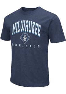 Colosseum Milwaukee Admirals Navy Blue Team Name Short Sleeve T Shirt