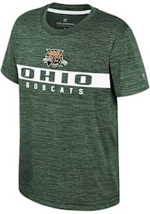 Colosseum Ohio Bobcats Youth Green Cumulus Short Sleeve T-Shirt