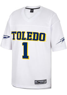 Colosseum Toledo Rockets White No 1 Football Jersey