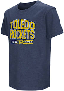 Colosseum Toledo Rockets Youth Blue Playbook Short Sleeve T-Shirt