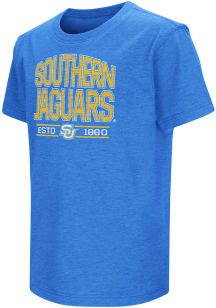 Colosseum Southern University Jaguars Youth Light Blue Playbook Short Sleeve T-Shirt