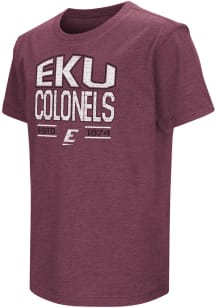 Colosseum Eastern Kentucky Colonels Youth Maroon Playbook Short Sleeve T-Shirt