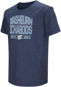 Colosseum Washburn Ichabods Youth Blue Playbook Short Sleeve T-Shirt