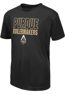 Youth Purdue Boilermakers Black Colosseum Trails Short Sleeve T-Shirt