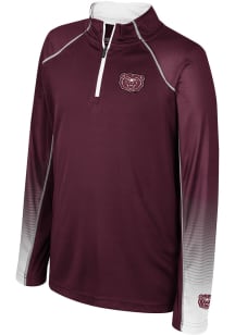 Colosseum Missouri State Bears Youth Maroon Armada Long Sleeve Quarter Zip Shirt