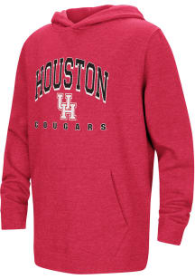 Colosseum Houston Cougars Youth Red Campus Long Sleeve Hoodie