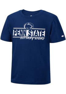 Toddler Penn State Nittany Lions Navy Blue Colosseum Big Fun Short Sleeve T-Shirt