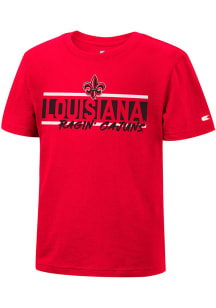 Colosseum UL Lafayette Ragin' Cajuns Toddler Red Big Fun Short Sleeve T-Shirt
