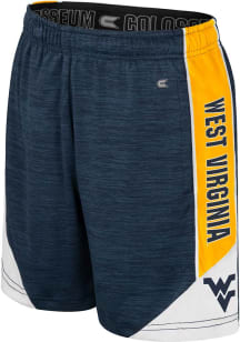 Colosseum West Virginia Mountaineers Youth Navy Blue Rylos Shorts