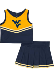 Colosseum West Virginia Mountaineers Toddler Girls Navy Blue Time for Recess Sets Cheer