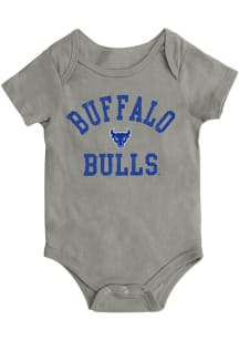 Colosseum Buffalo Bulls Baby Grey Biggest Fan Short Sleeve One Piece