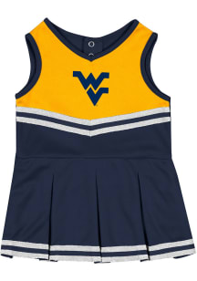 Colosseum West Virginia Mountaineers Baby Navy Blue Time for Recess Set Cheer