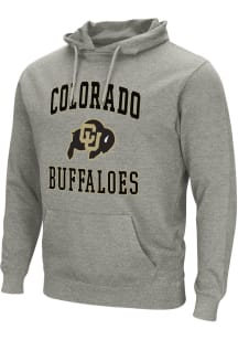 Colosseum Colorado Buffaloes Mens Grey Authentic Long Sleeve Hoodie