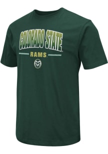 Colosseum Colorado State Rams Green Field Design Short Sleeve T Shirt