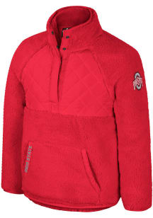 Girls Ohio State Buckeyes Red Colosseum Ellen Medium Weight Jacket