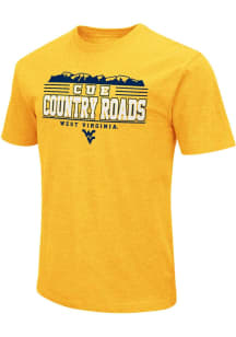 Colosseum West Virginia Mountaineers Gold Playbook Short Sleeve T Shirt