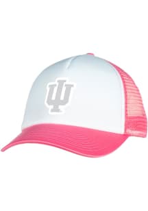 Colosseum White Indiana Hoosiers Foam Trucker Adjustable Hat