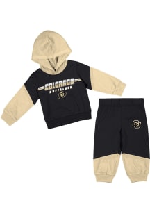 Colosseum Colorado Buffaloes Infant Black Emperor Set Top and Bottom