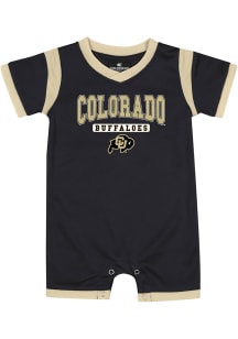 Colosseum Colorado Buffaloes Baby Black Arcade Short Sleeve One Piece